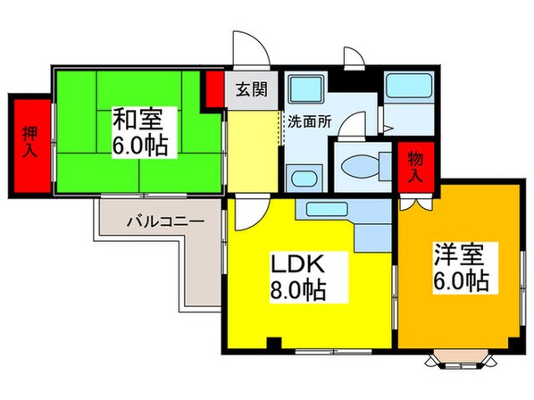 ルネ山本の物件間取画像